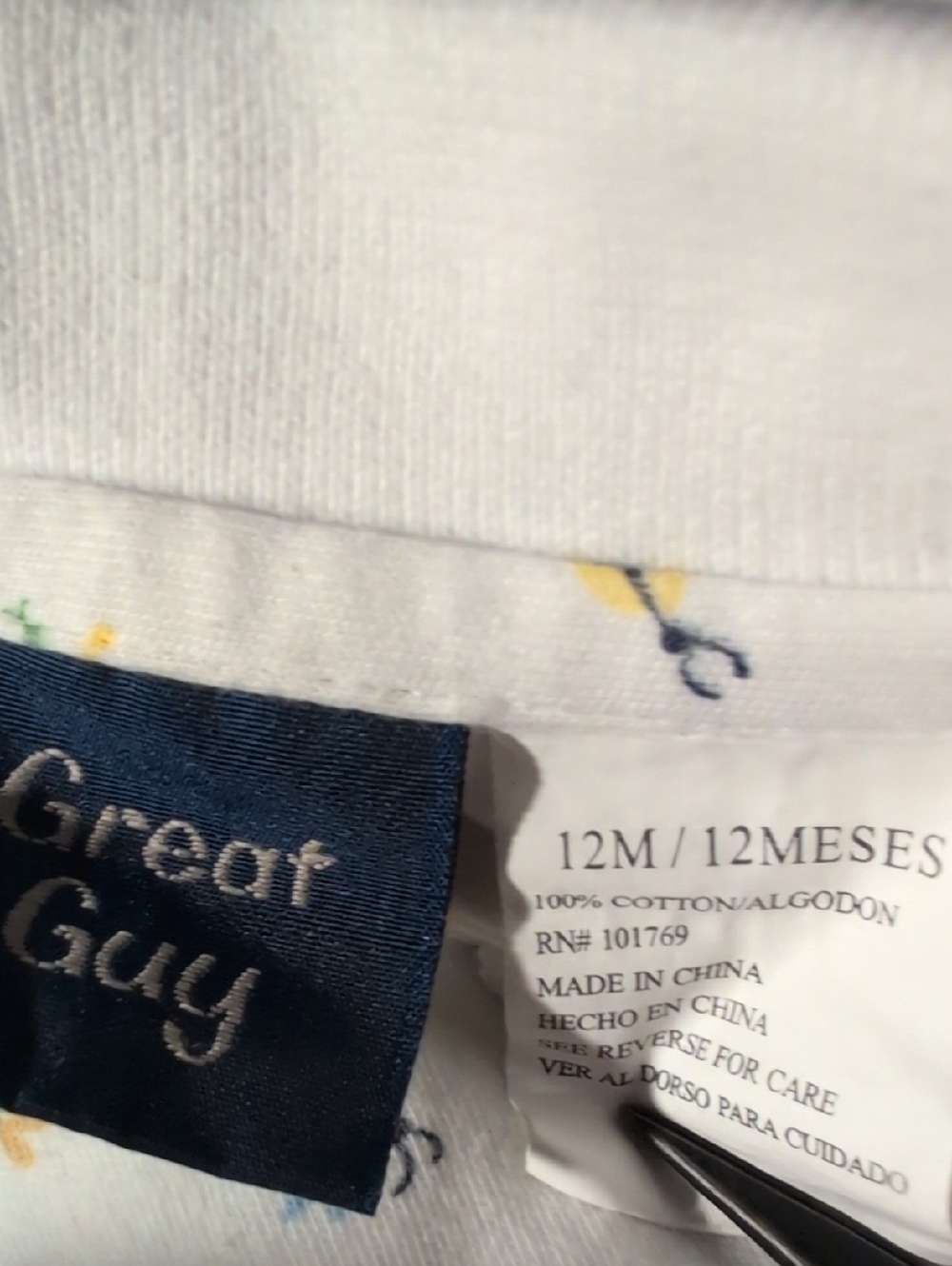 Vintage Great Guy Infant All Over Print Frog Insect Snail Cotton Polo Top - Picture 2 of 4